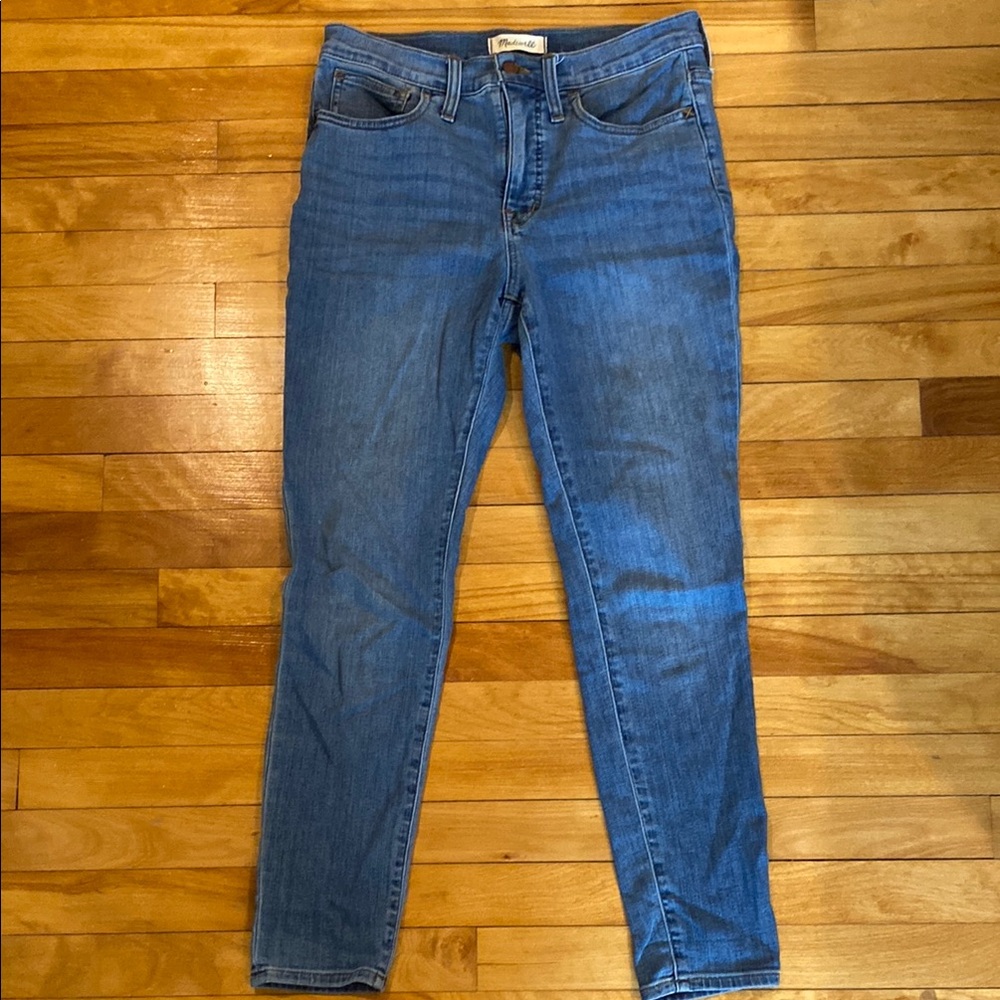 Madewell Blue Skinny Jeans with Stretch